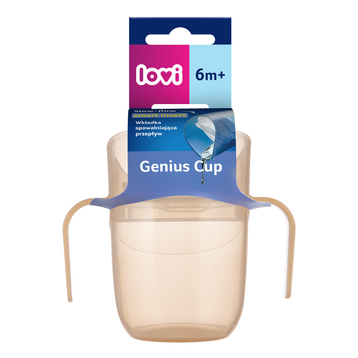 Kubek treningowy LOVI Genius 150 ml Nude