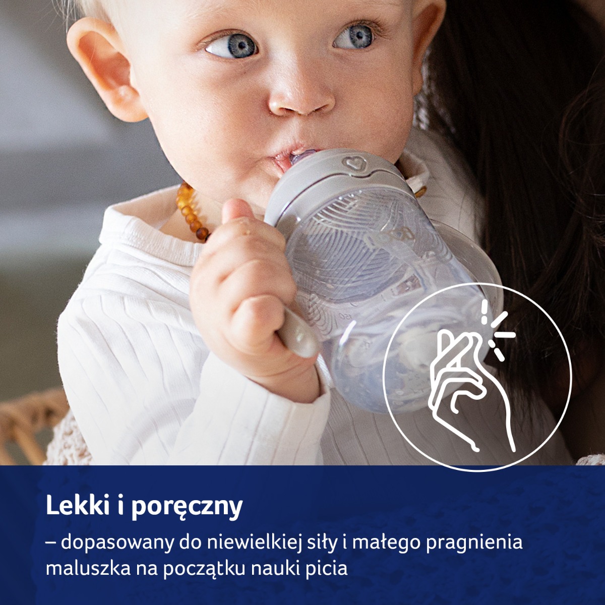 Pierwszy kubek z obciążoną słomką LOVI 150 ml Harmony​