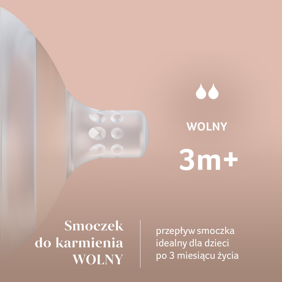Smoczek dynamiczny do karmienia LOVI Mammafeel 3m+ WOLNY 1 szt.