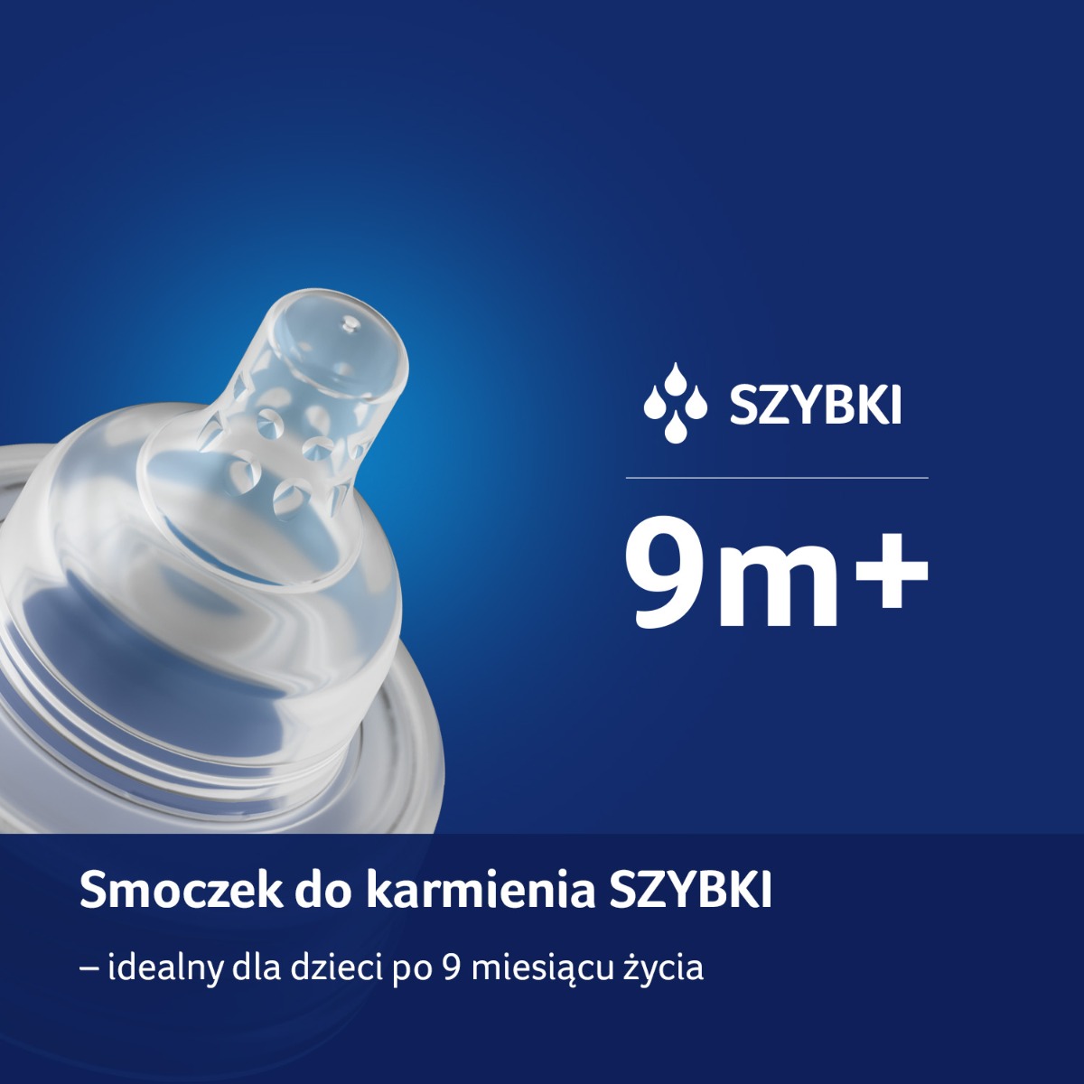 Smoczek dynamiczny do karmienia 9m+ LOVI SZYBKI 2 szt.