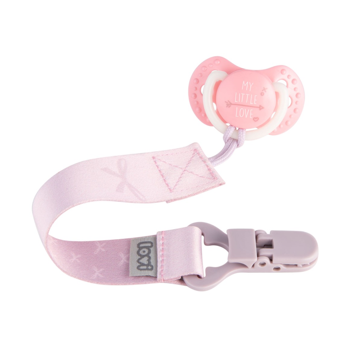 Tasiemka do smoczka LOVI Baby Shower Girl