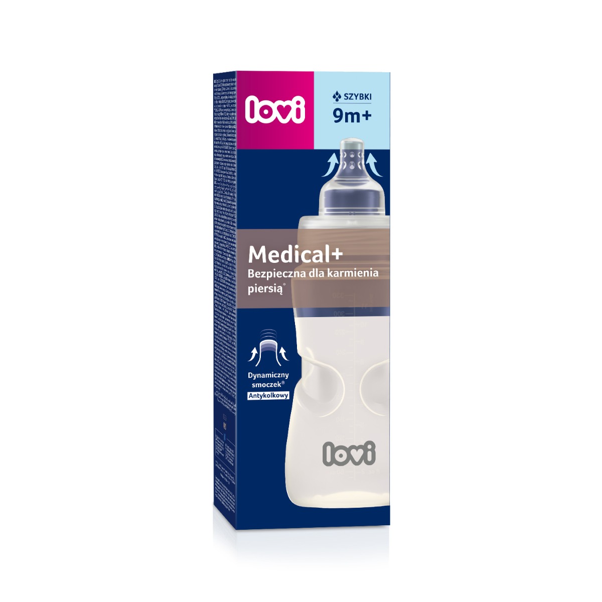 Butelka LOVI Medical+ 330 ml