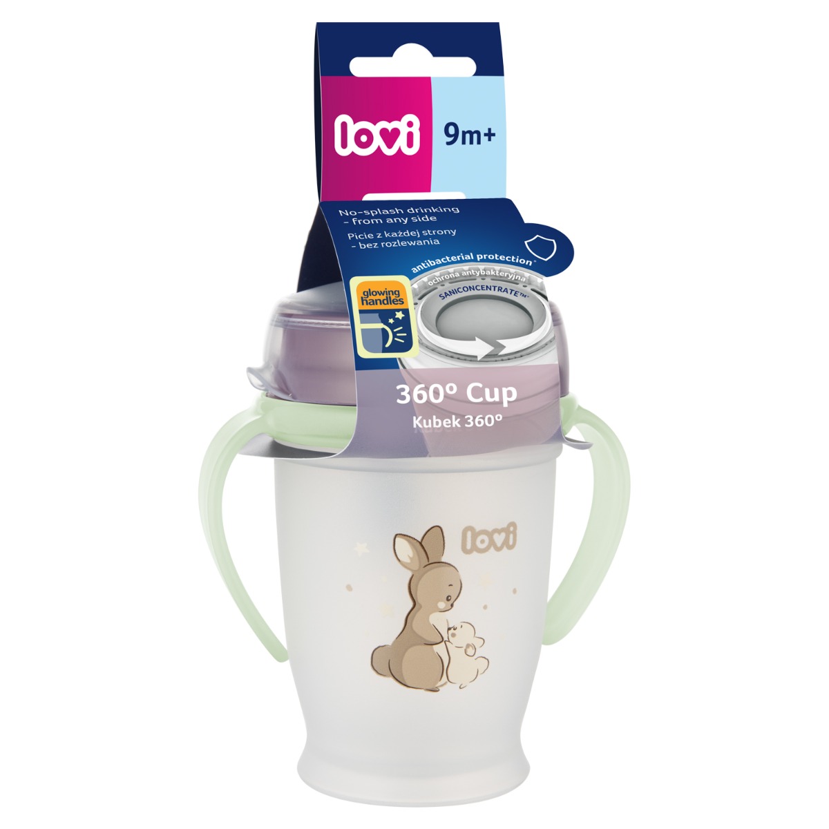 Kubek 360° LOVI 250 ml Night&Day Rabbit