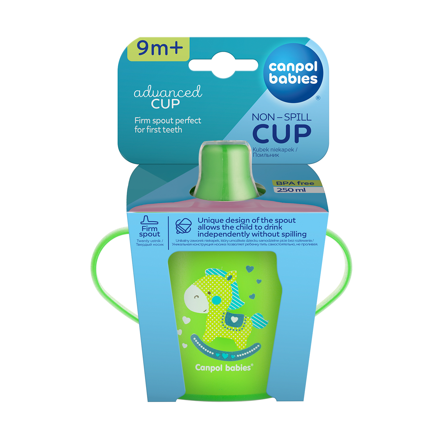 Kubek niekapek Canpol babies twardy 250 ml TOYS
