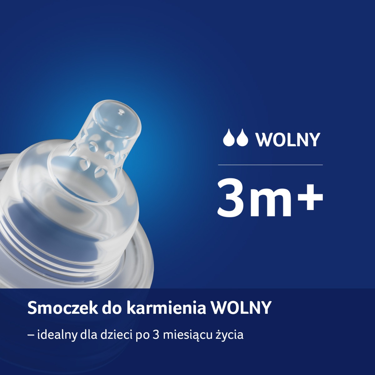 Smoczek dynamiczny do karmienia 3m+ LOVI WOLNY