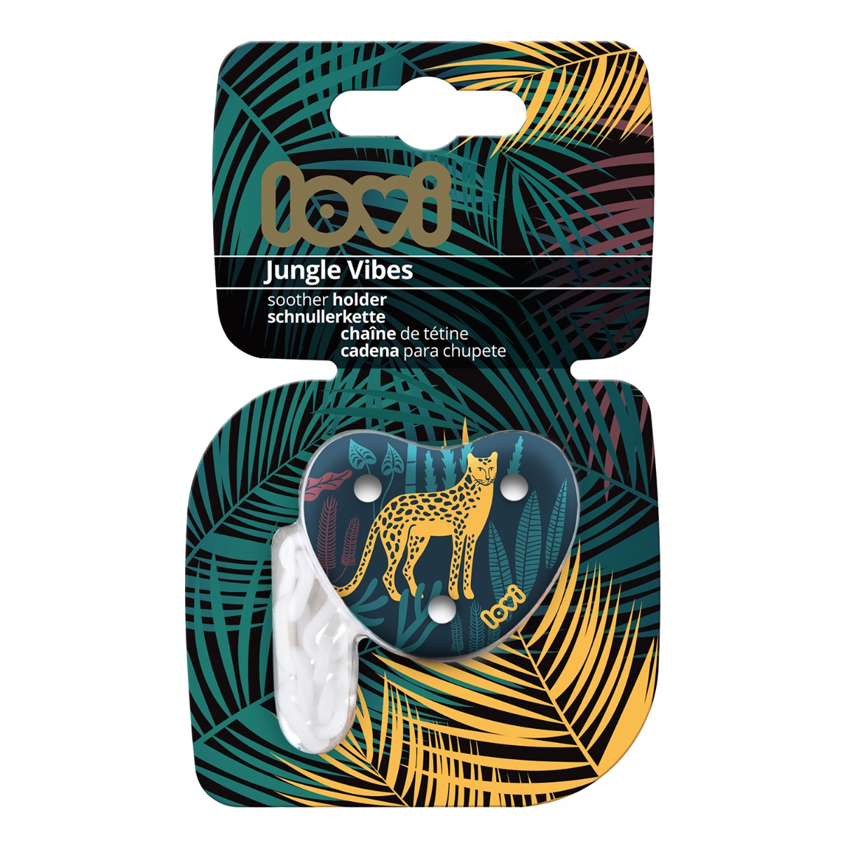 Łańcuszek do smoczka LOVI Jungle Vibes