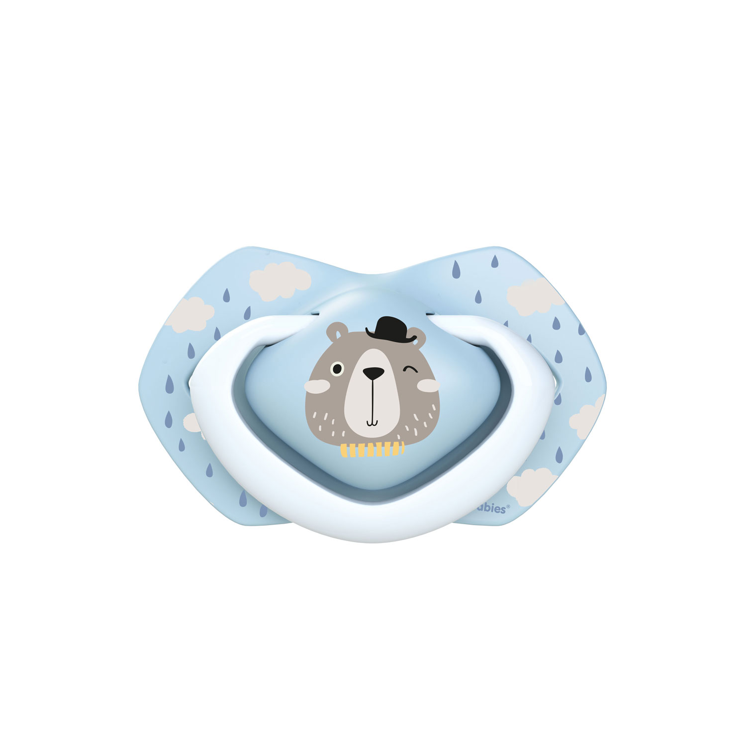 Canpol babies Smoczek silikonowy Light touch 0-6m symetryczny BONJOUR PARIS 2 szt.
