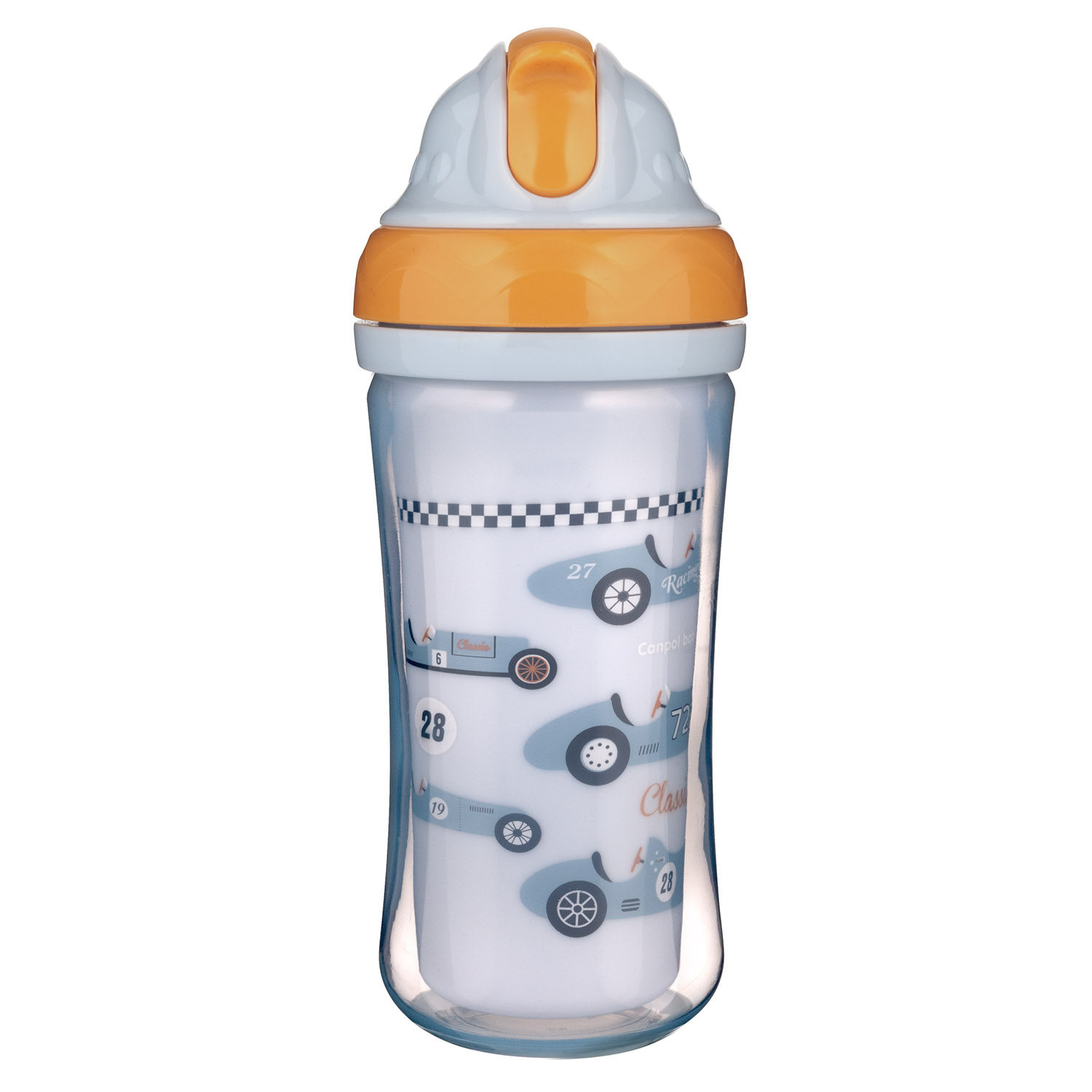 Canpol babies bidon ze składaną rurką silikonową 260ml samochody