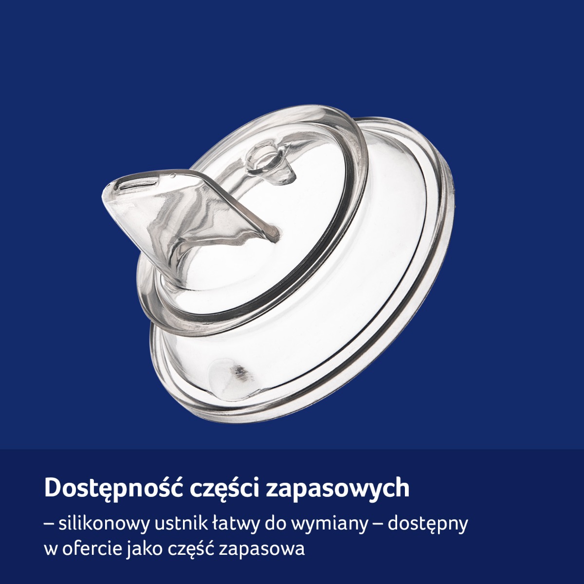 Pierwszy kubek z ustnikiem LOVI 150 ml Blue