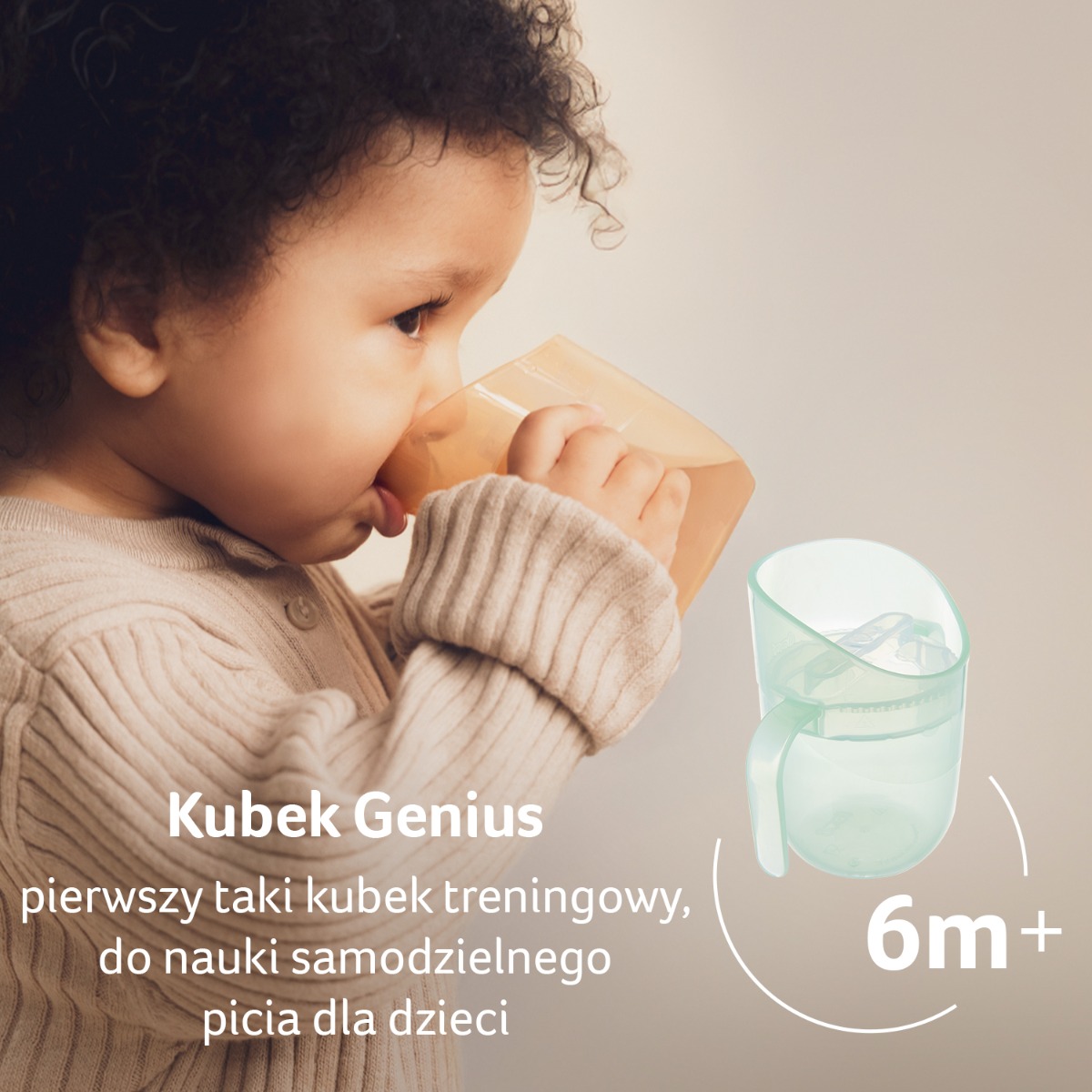 Kubek treningowy LOVI Genius 150 ml Pistachio