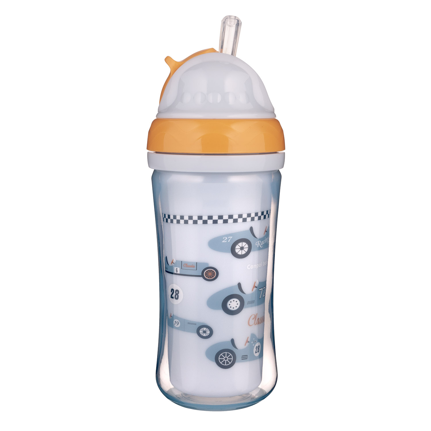 Canpol babies bidon ze składaną rurką silikonową 260ml samochody