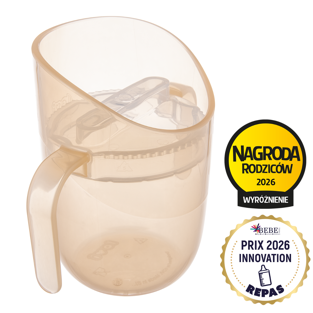 Kubek treningowy LOVI Genius 150 ml Nude