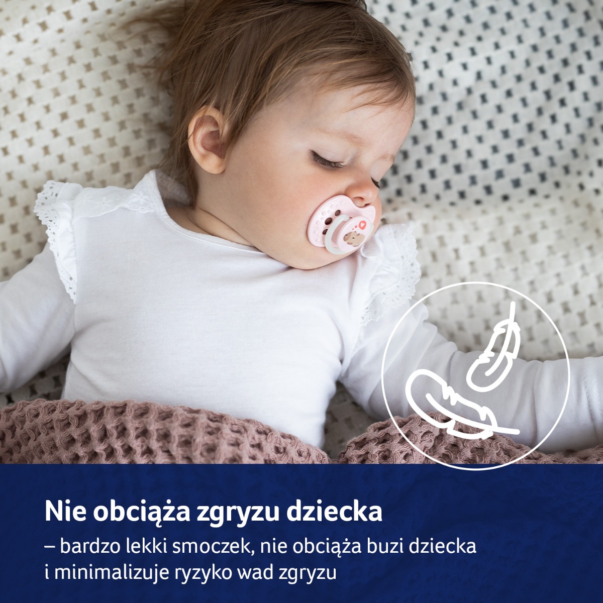 Smoczek silikonowy dynamiczny LOVI 0-6m 2 szt CapiChill Girl
