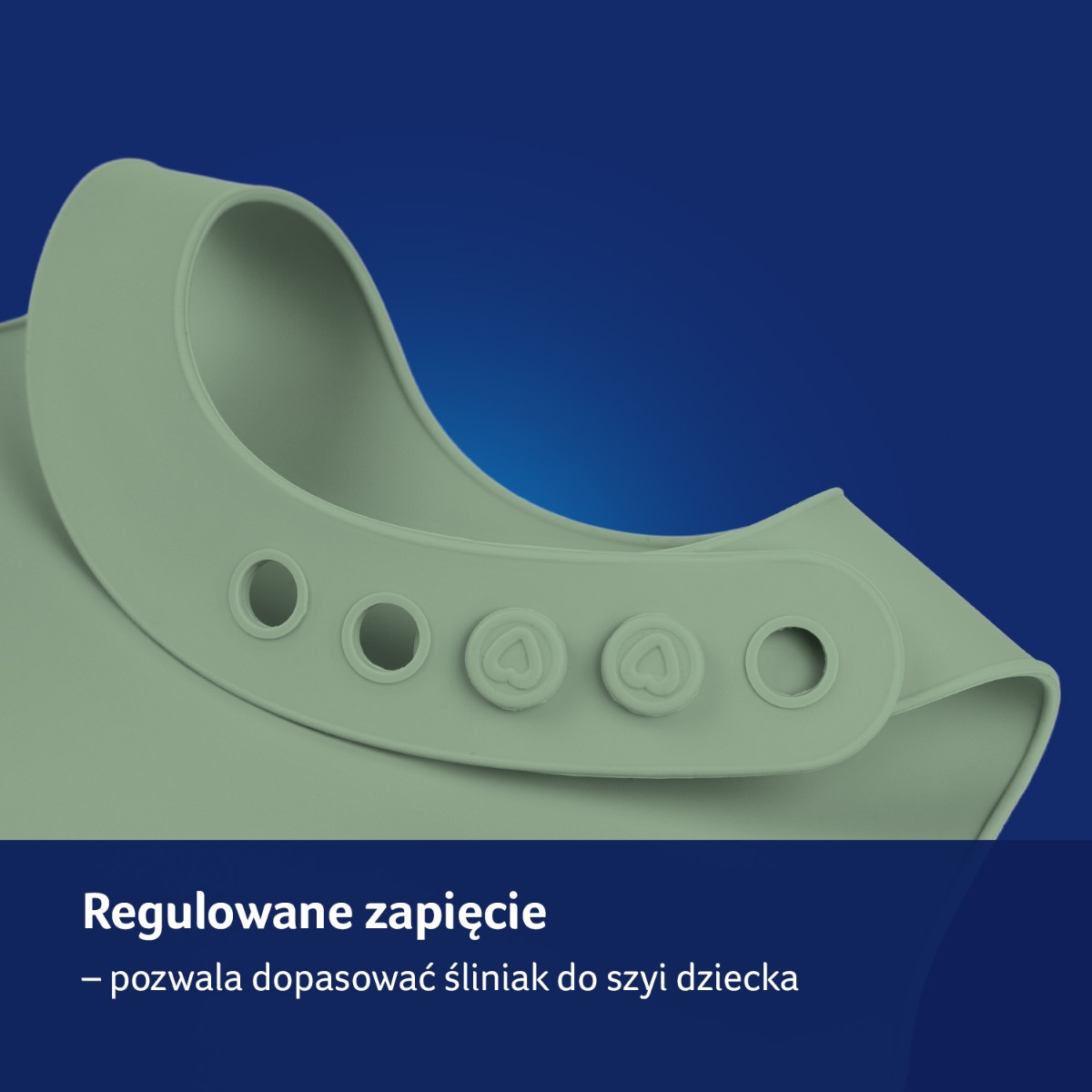 Śliniak silikonowy LOVI Pistachio​