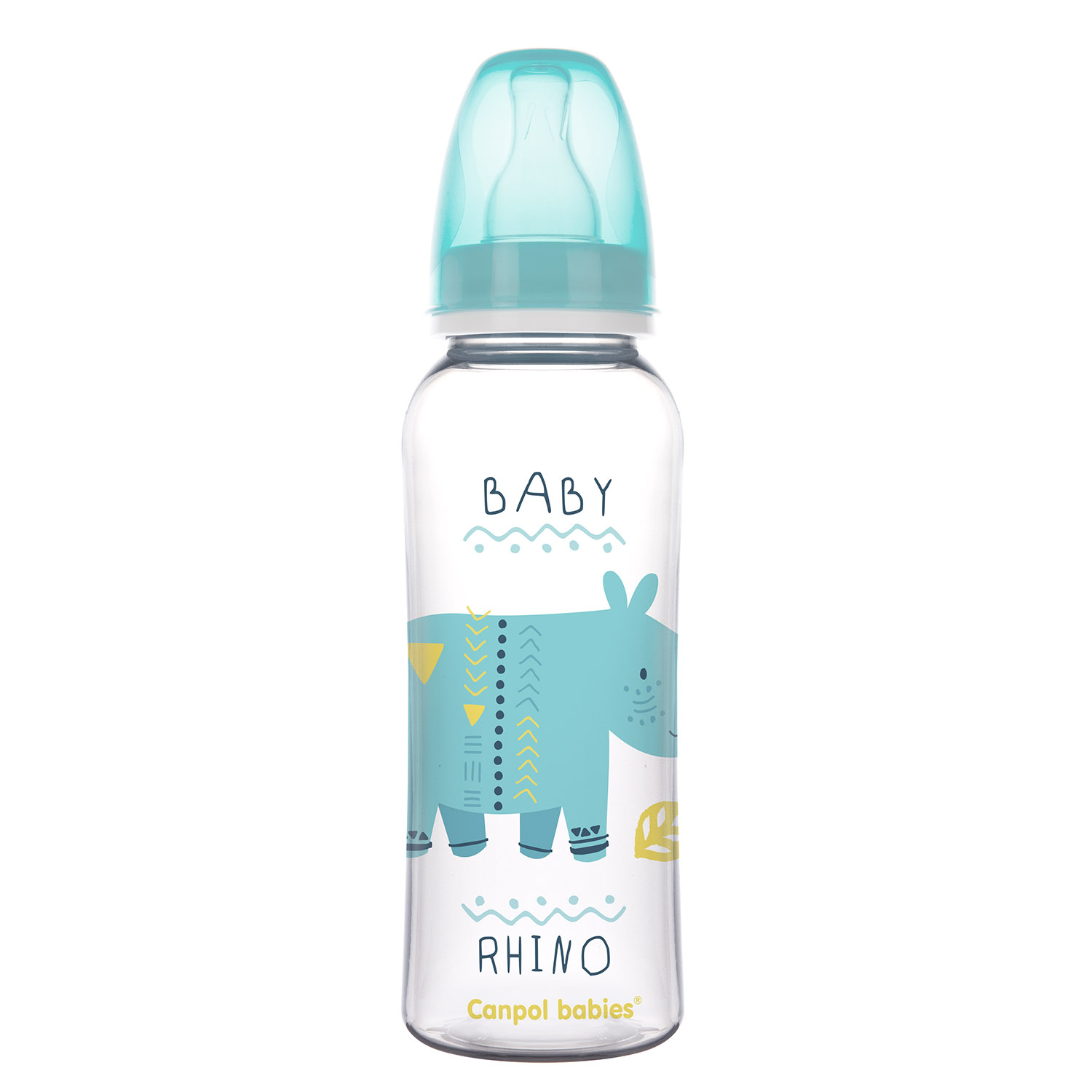 Butelka wąska Canpol babies 250 ml AFRICA turkusowa