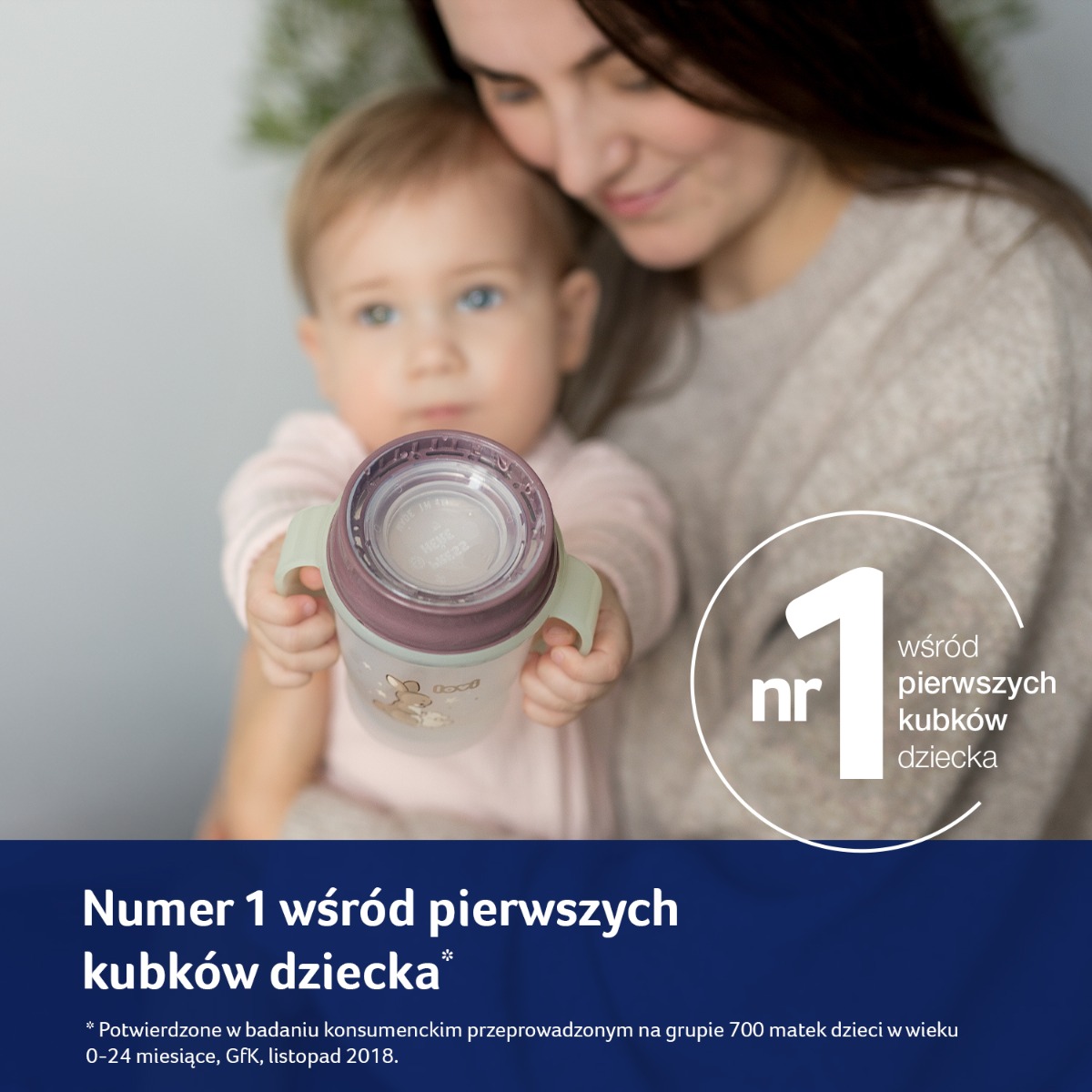 Kubek 360° LOVI 250 ml Night&Day Rabbit