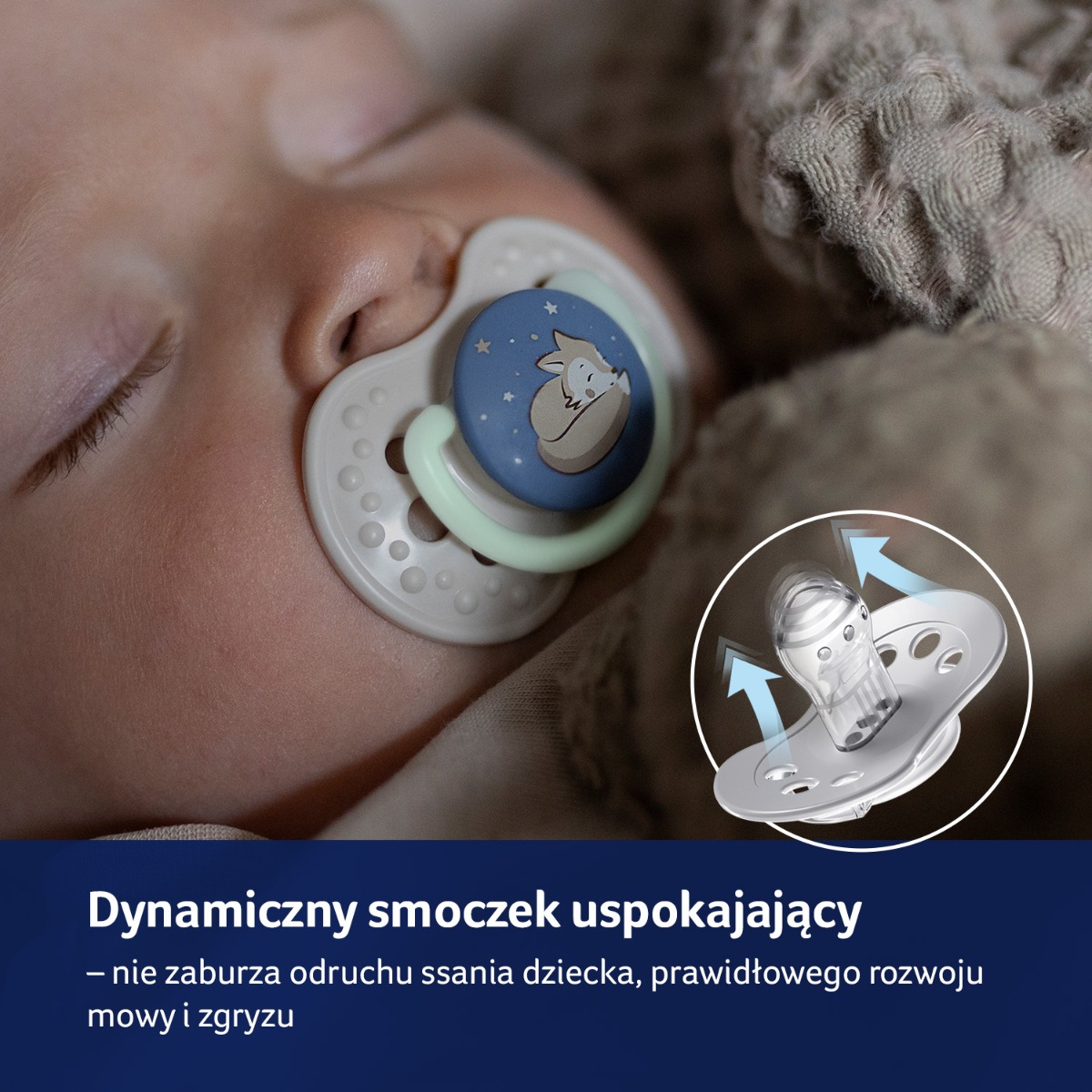 Smoczek silikonowy dynamiczny LOVI 18m+ 2 szt. Night&Day Girl