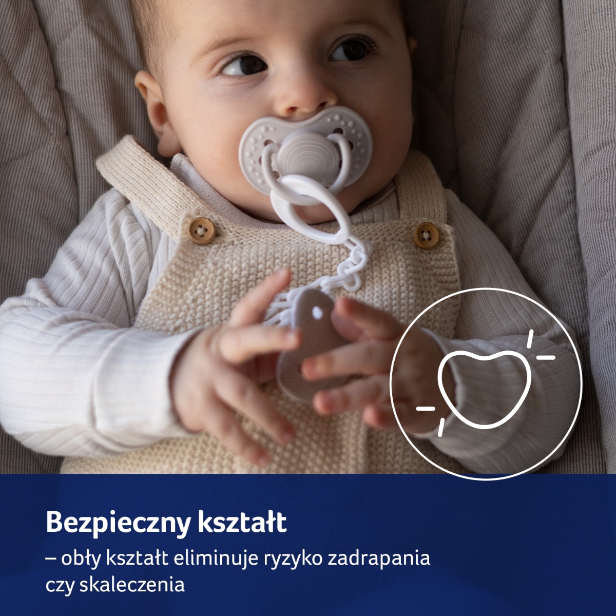 Łańcuszek do smoczka LOVI Harmony