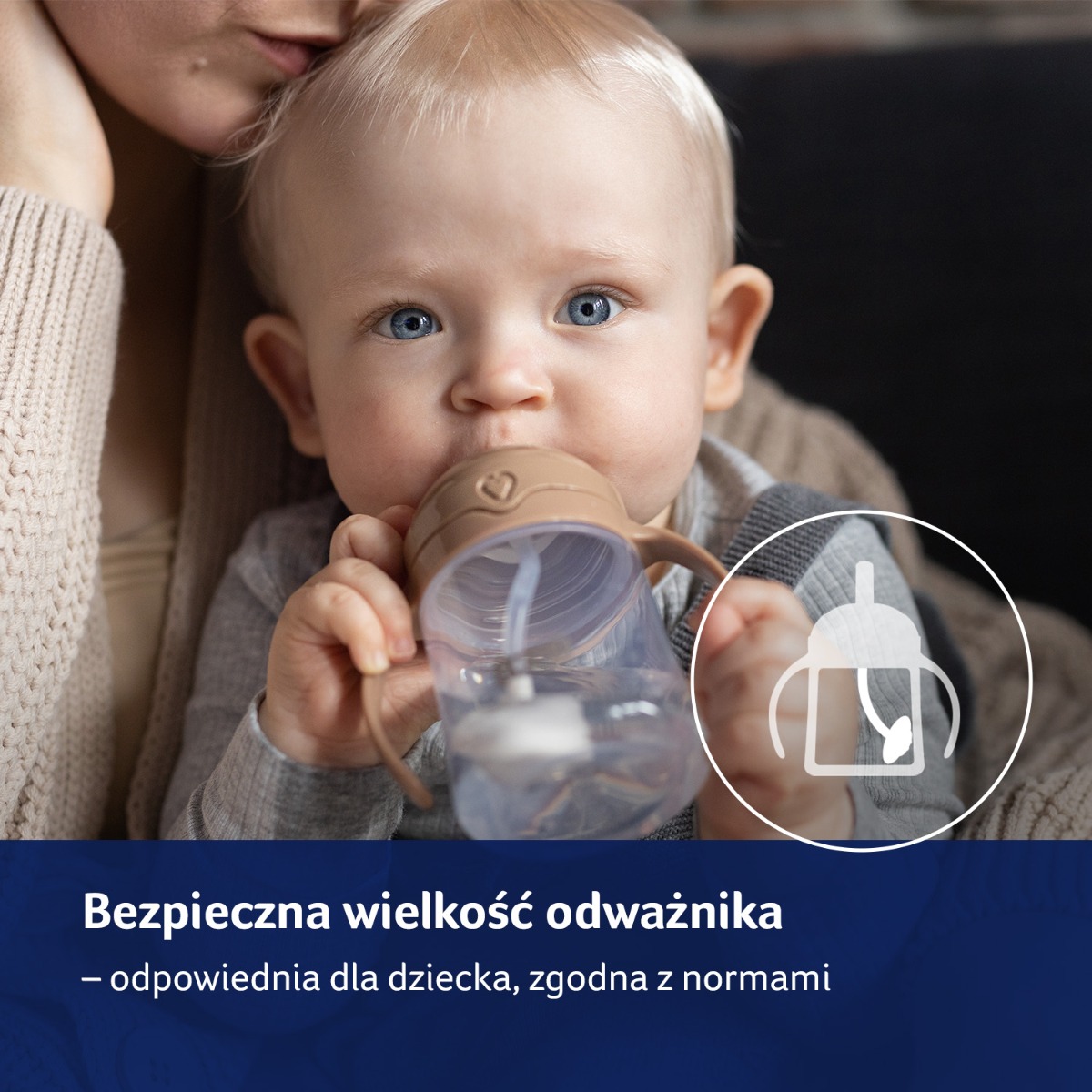 Pierwszy kubek z obciążoną słomką LOVI 150 ml Green