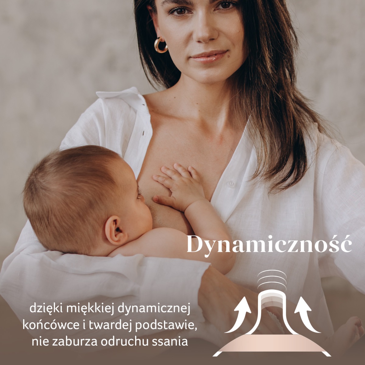 Smoczek dynamiczny do karmienia LOVI Mammafeel 0m+ MINI 1 szt. 