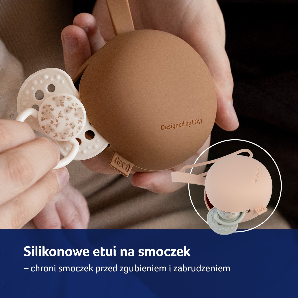 Silikonowe etui na smoczek LOVI Granola