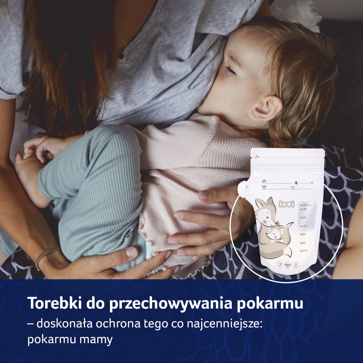 Torebki do przechowywania pokarmu LOVI 25 szt.