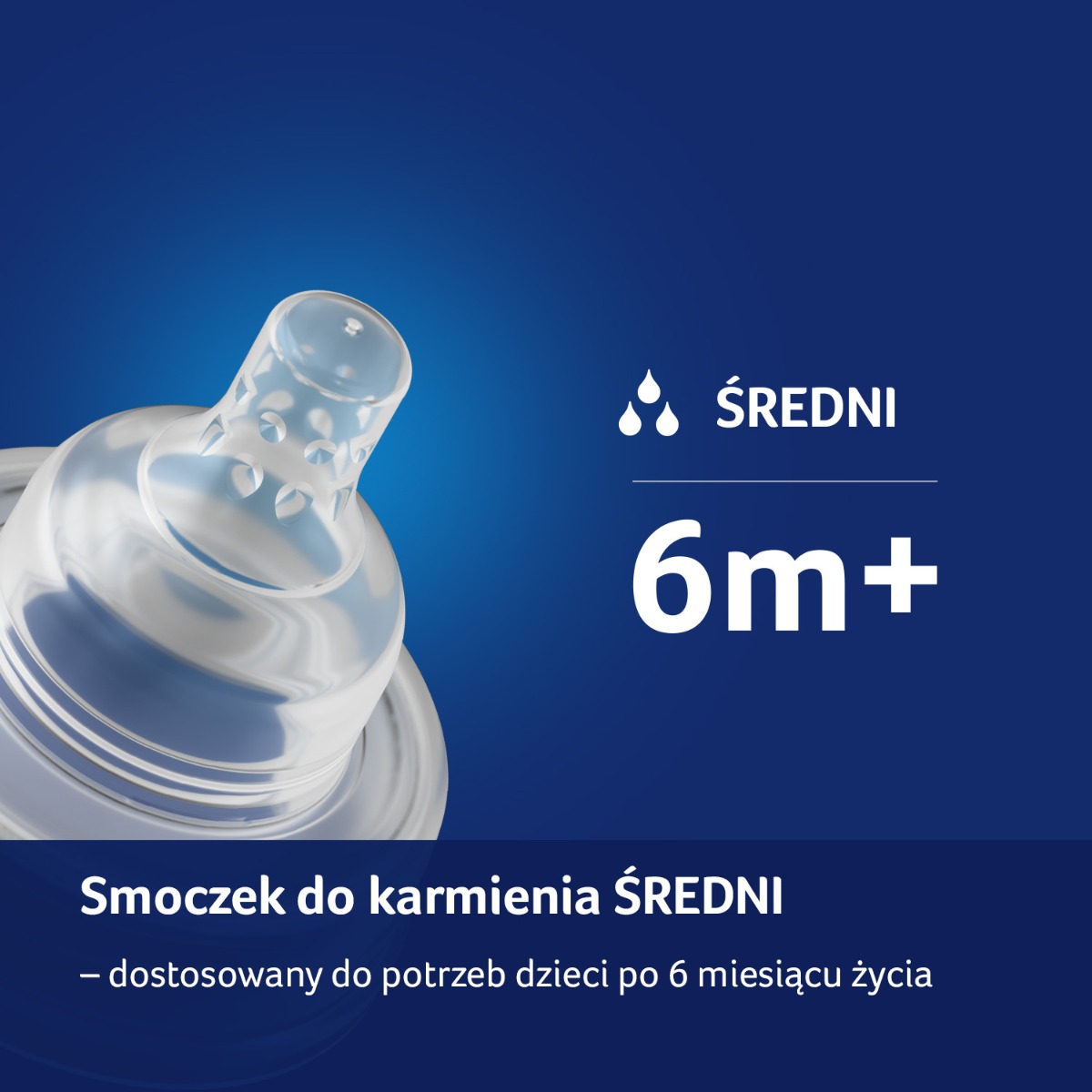 Smoczek dynamiczny do karmienia 6m+ LOVI ŚREDNI 2 szt.