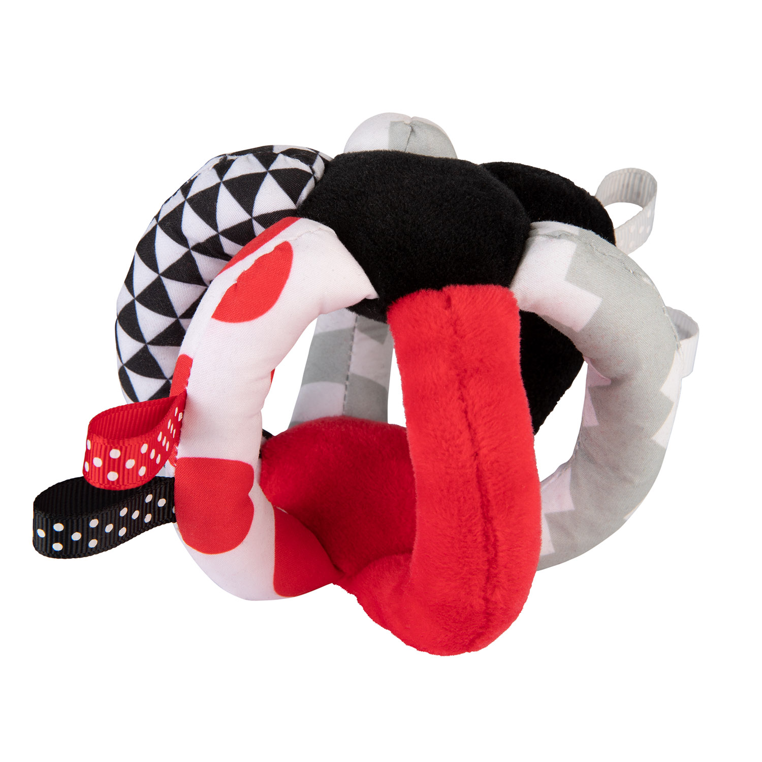 Canpol babies pluszowa piłka kontrastowa SENSORY TOYS