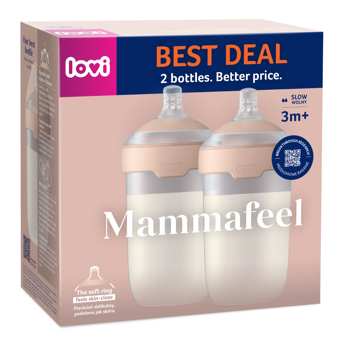 LOVI Dwupak Butelka Mammafeel 250 ml