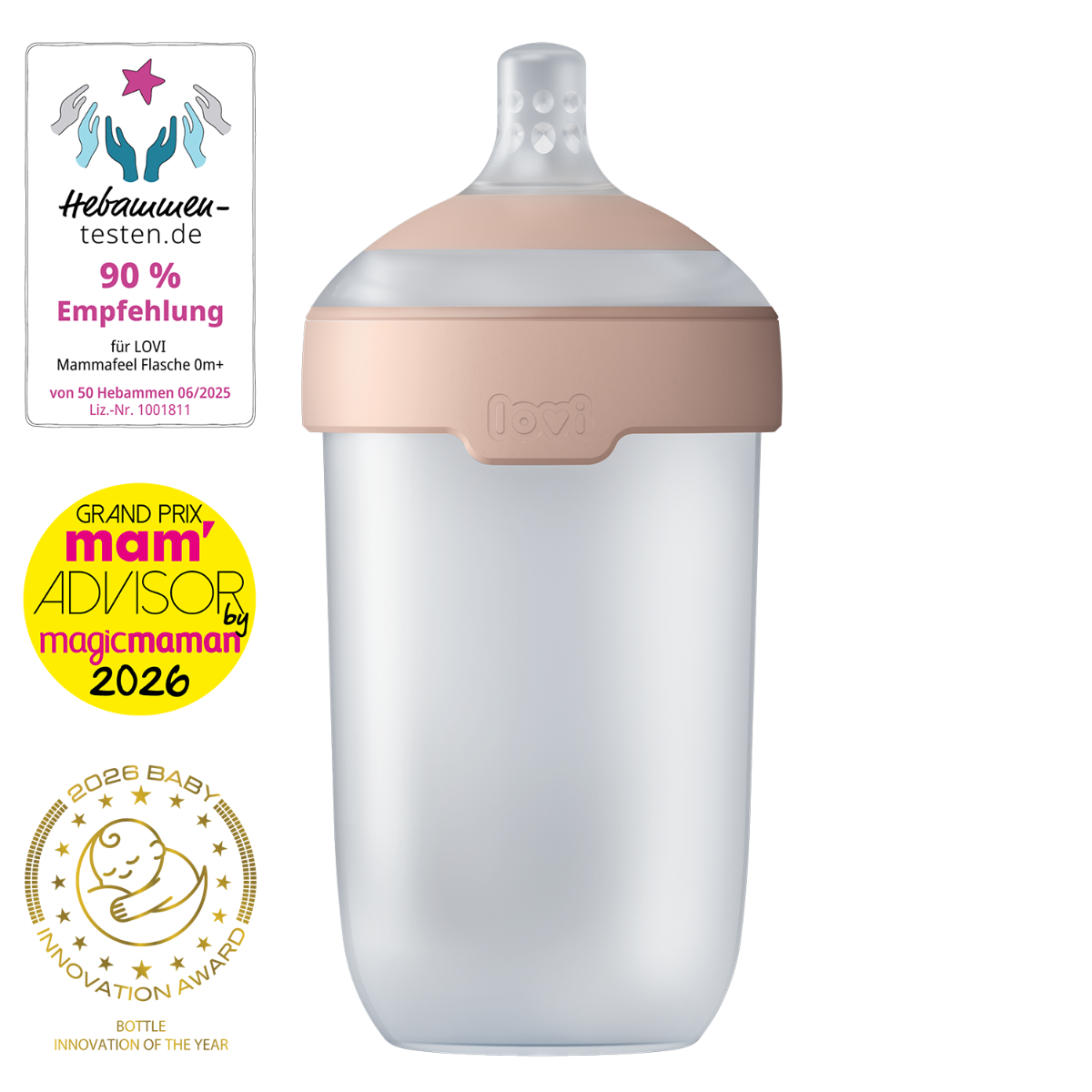 Butelka LOVI Mammafeel 250 ml