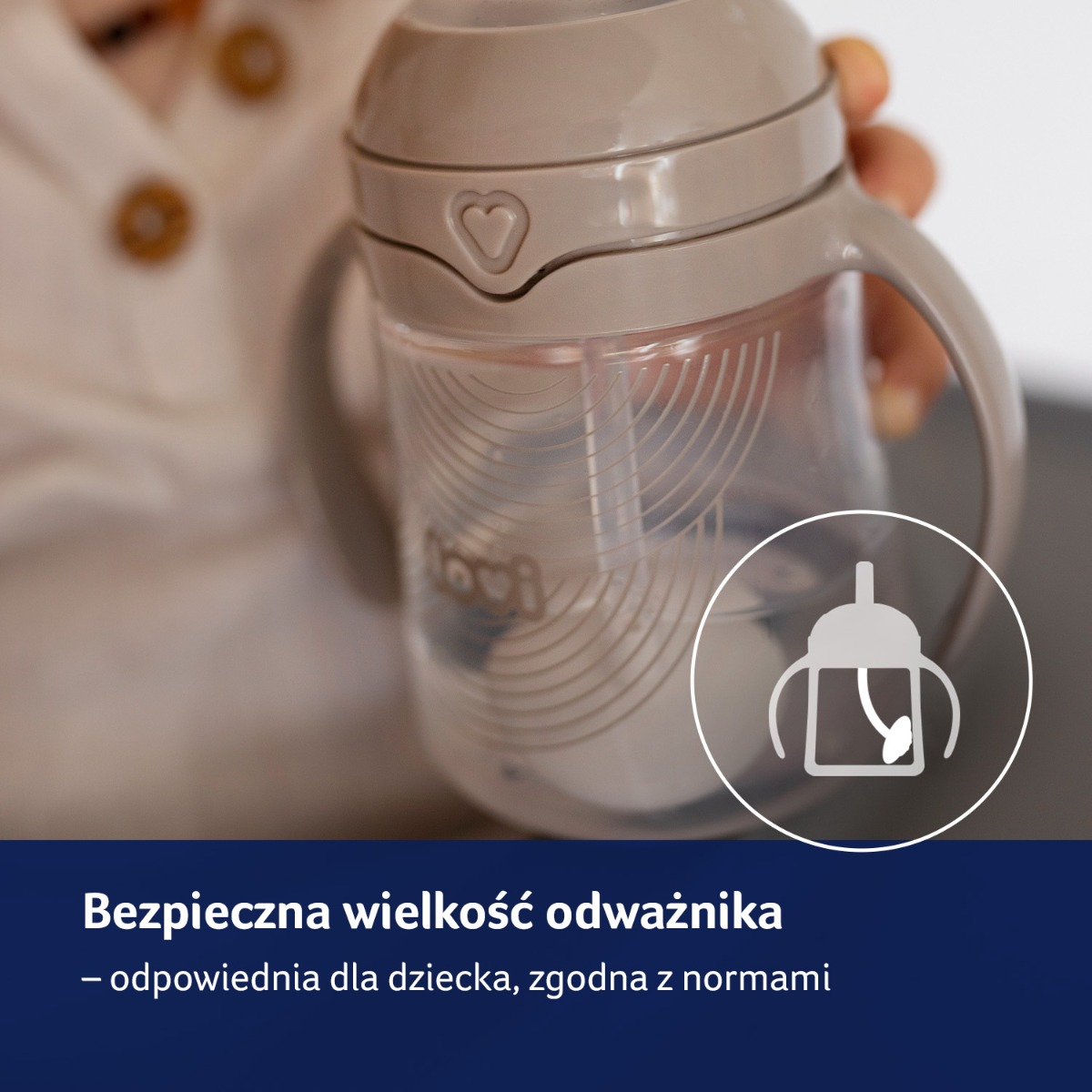 Pierwszy kubek z obciążoną słomką LOVI 150 ml Harmony​