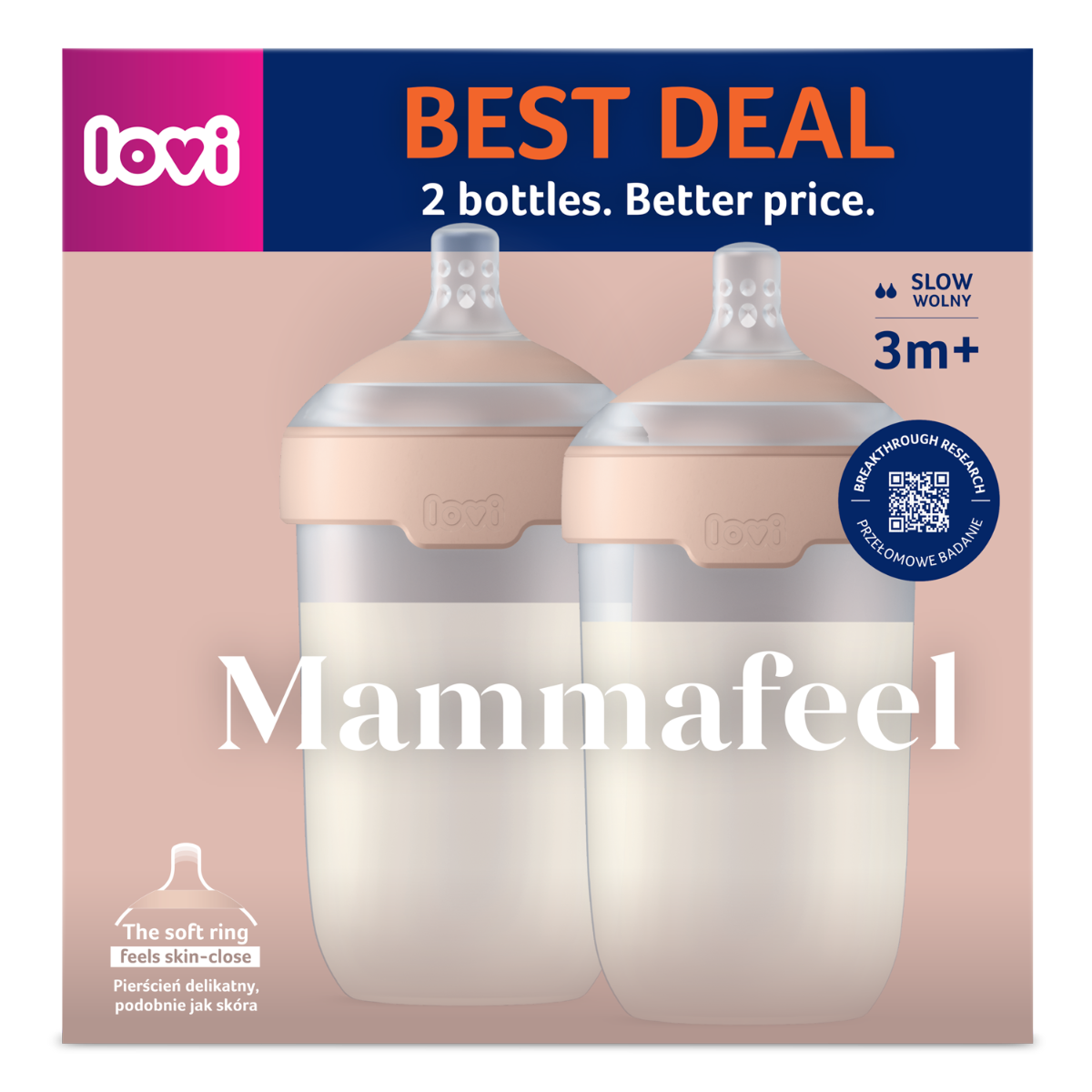 LOVI Dwupak Butelka Mammafeel 250 ml