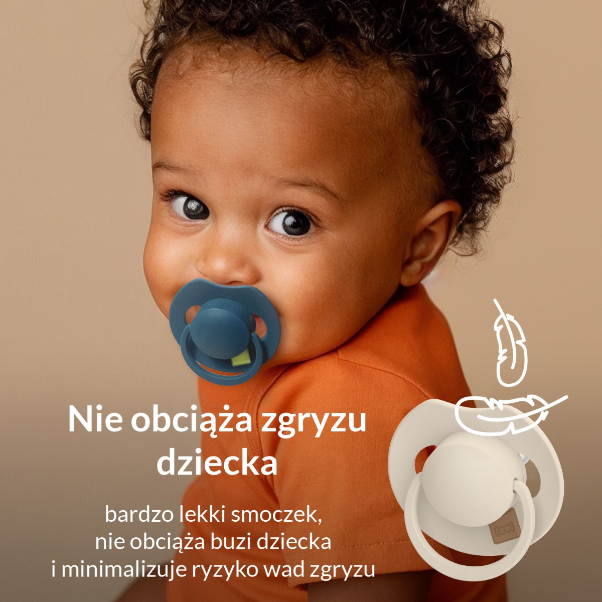 Smoczek silikonowy dynamiczny LOVI Prime ​
0-6m 1 szt Blush Glow
