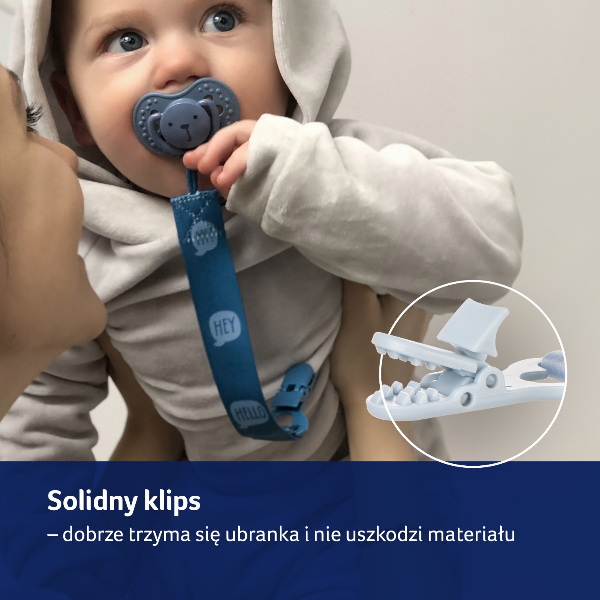 Tasiemka do smoczka LOVI Baby Shower Girl