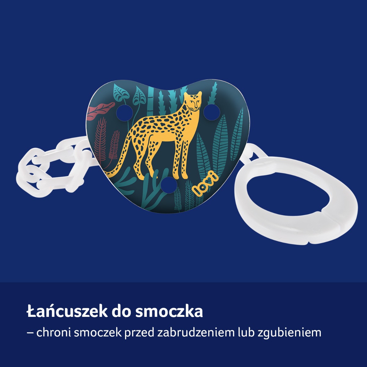 Łańcuszek do smoczka LOVI Jungle Vibes