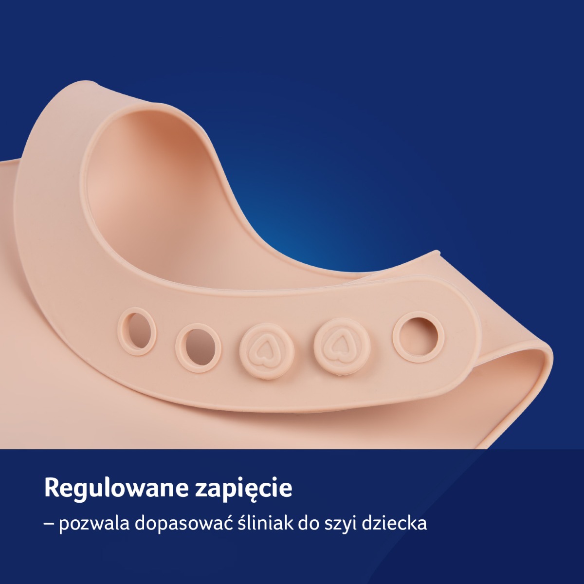 Śliniak silikonowy LOVI Nude