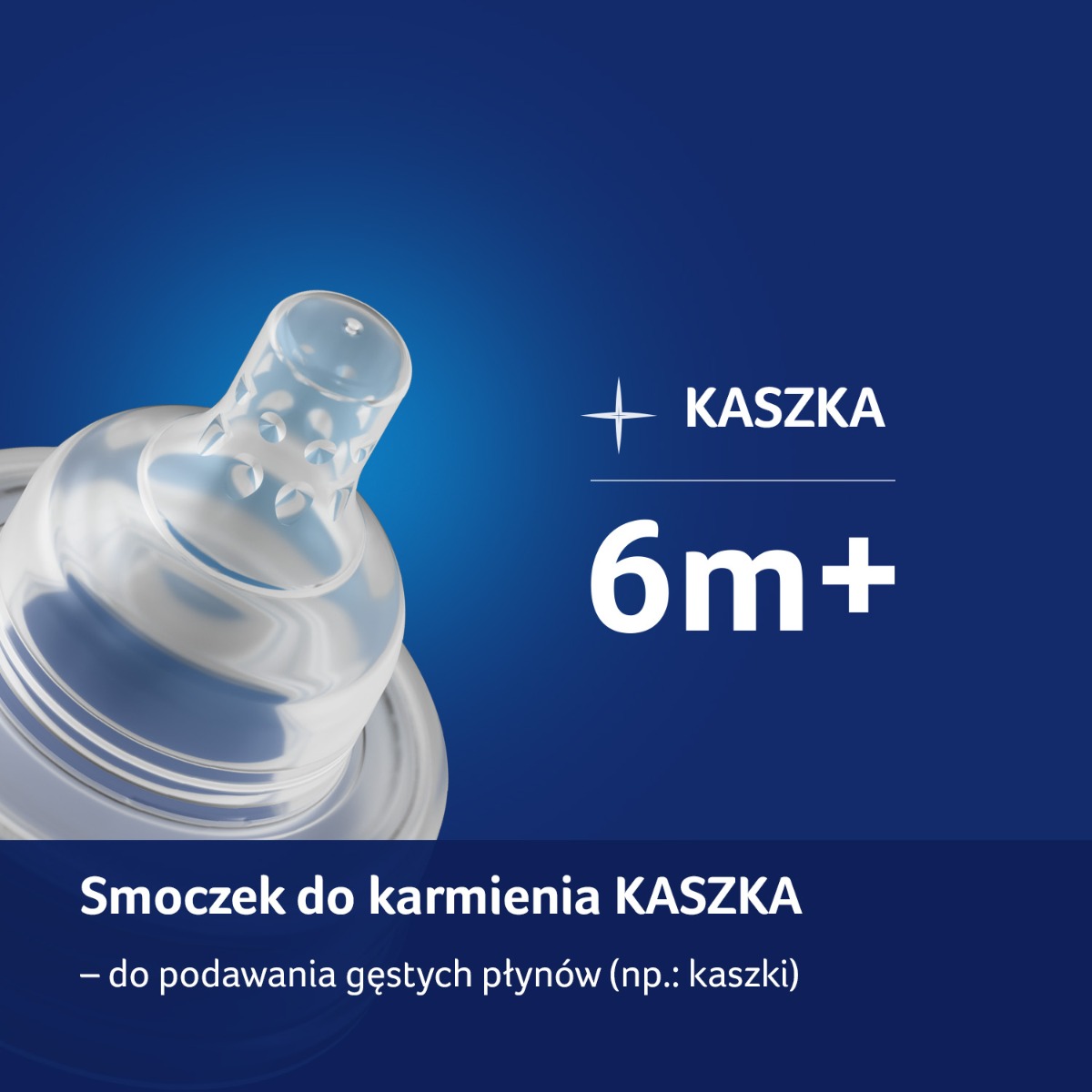 Dynamiczny smoczek do kaszki 6m+ LOVI 2 szt.