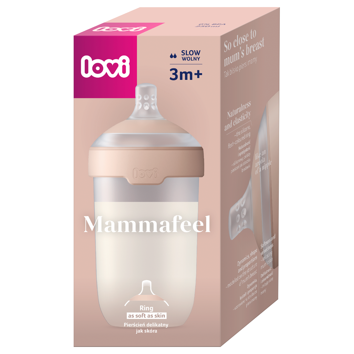 Butelka LOVI Mammafeel 250 ml