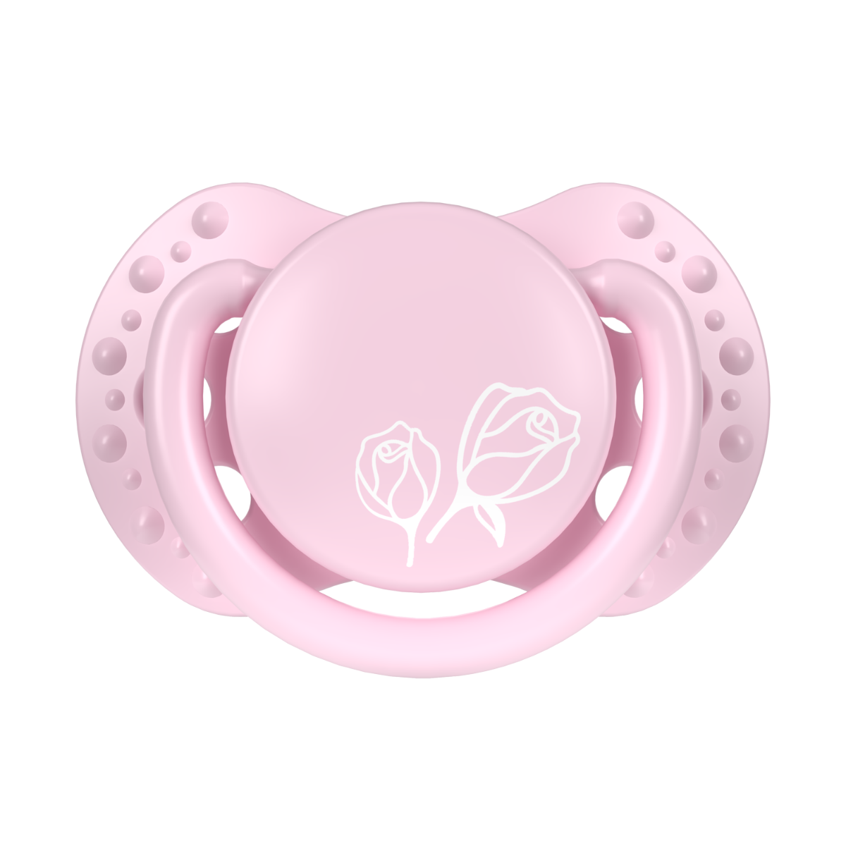 Smoczek silikonowy dynamiczny LOVI Classy 0-2m 2 szt. Petite Rose