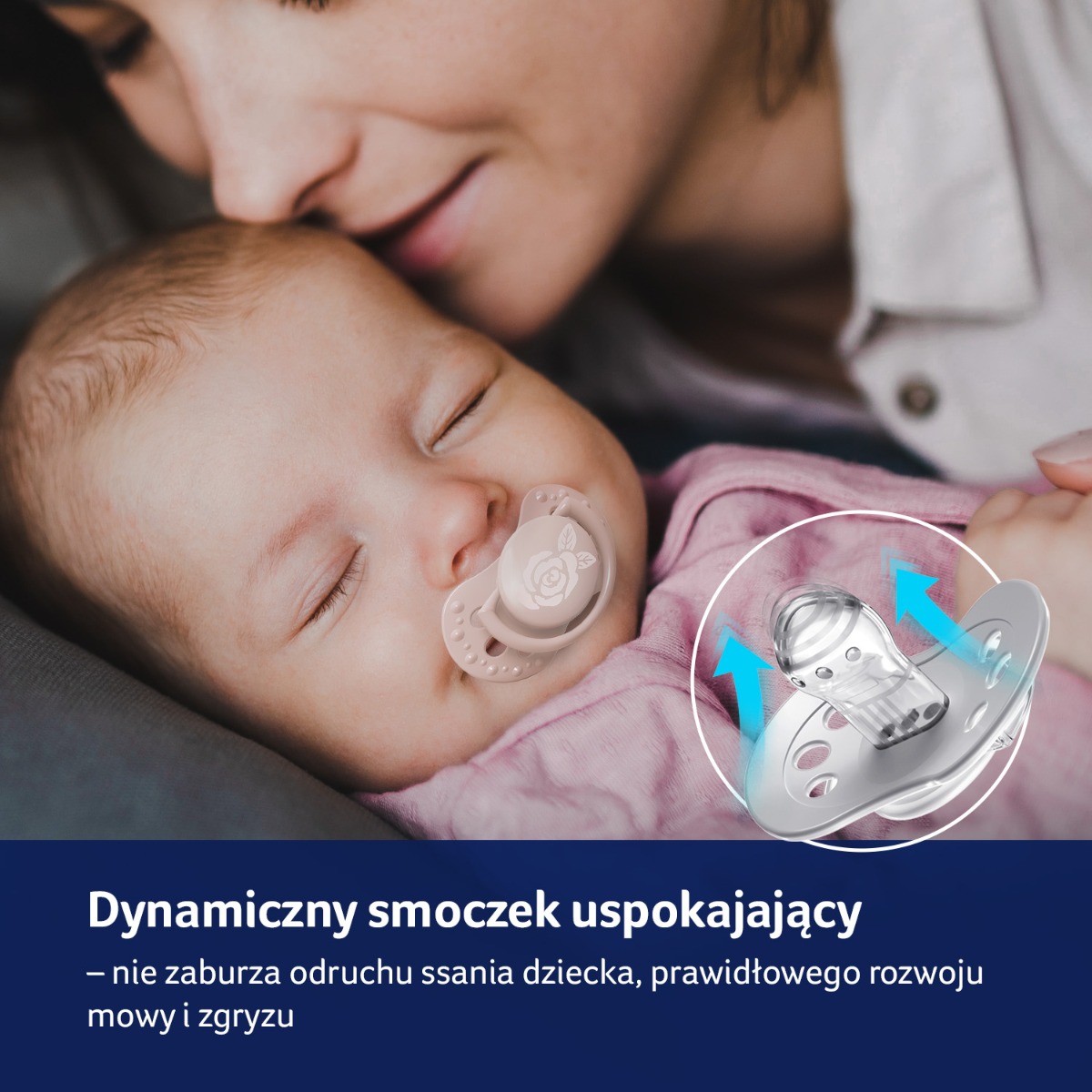 Smoczek silikonowy dynamiczny LOVI 0-2 m 2 szt. Baby Shower Girl