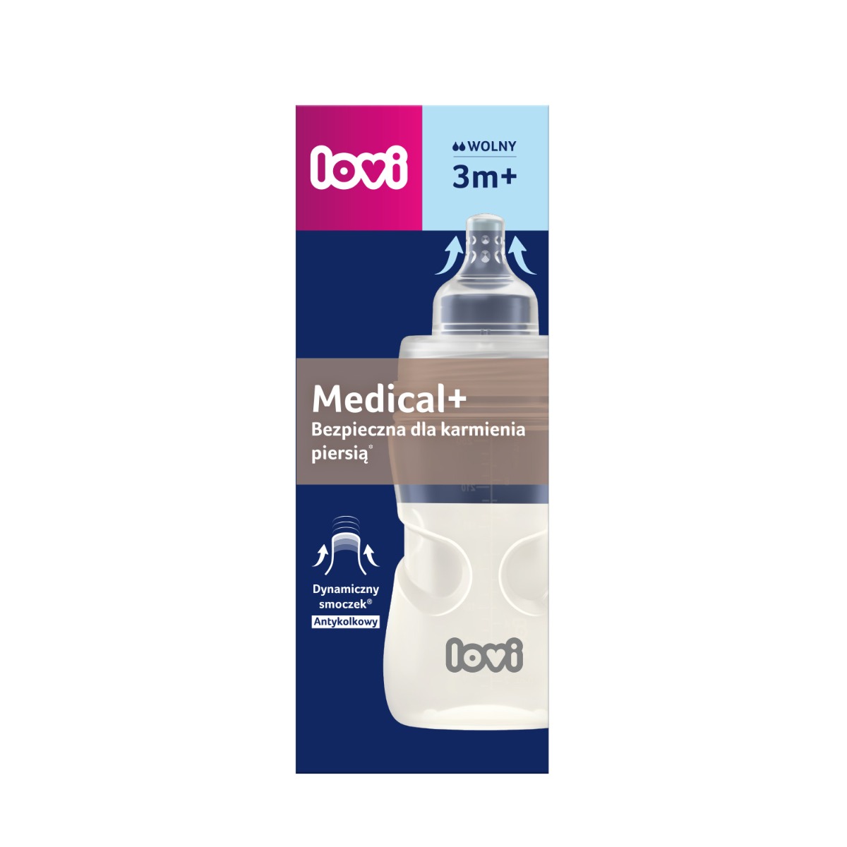 Butelka LOVI Medical+ 250 ml