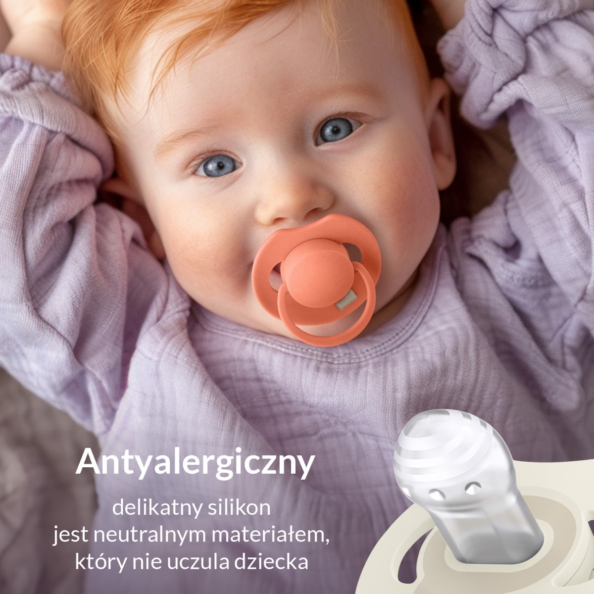 Smoczek silikonowy dynamiczny LOVI Prime ​
0-6m 1 szt Blush Glow