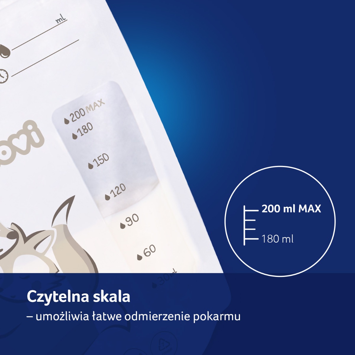 Torebki do przechowywania pokarmu LOVI 25 szt.