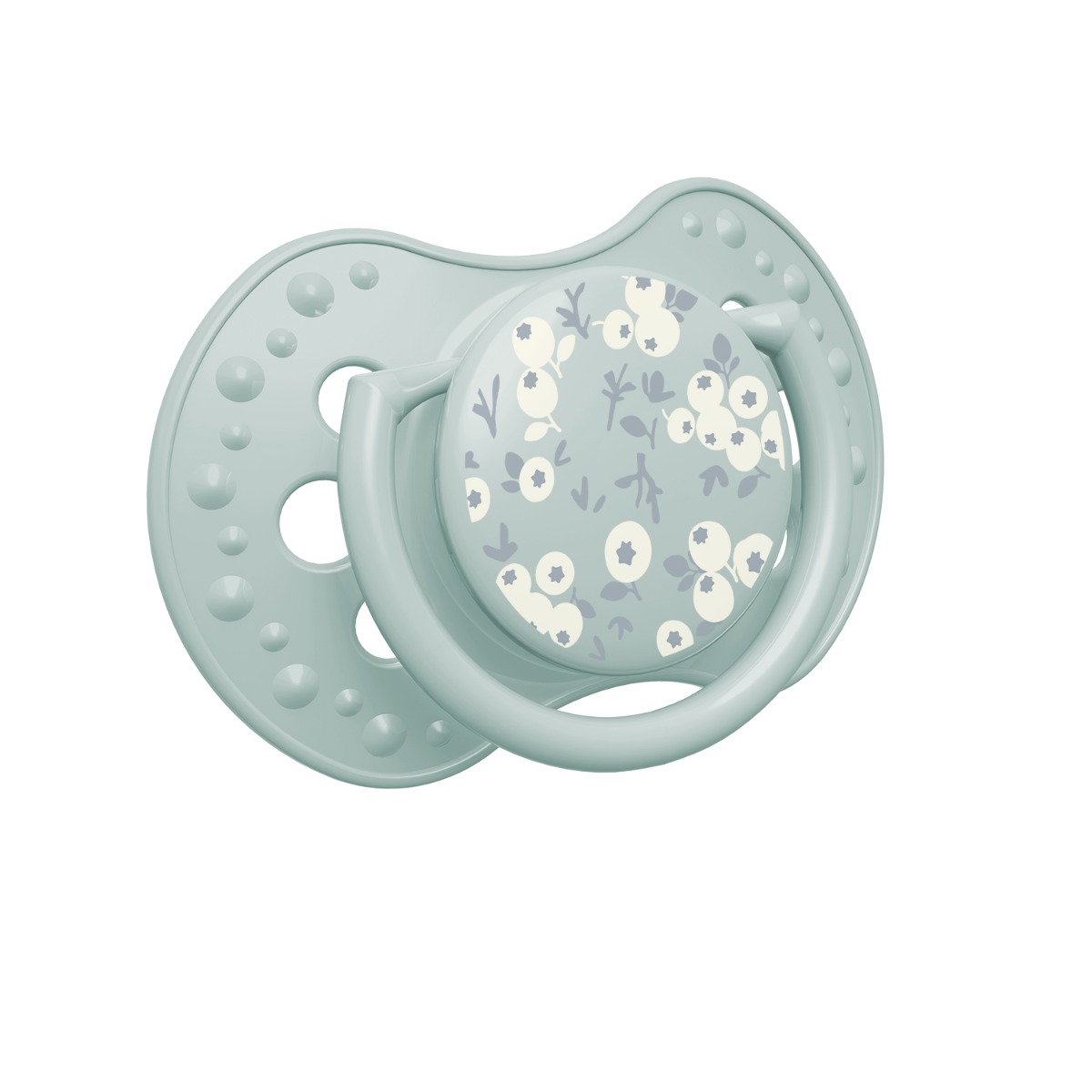 Smoczek silikonowy dynamiczny LOVI 0-3m 2 szt. Blossom Blue