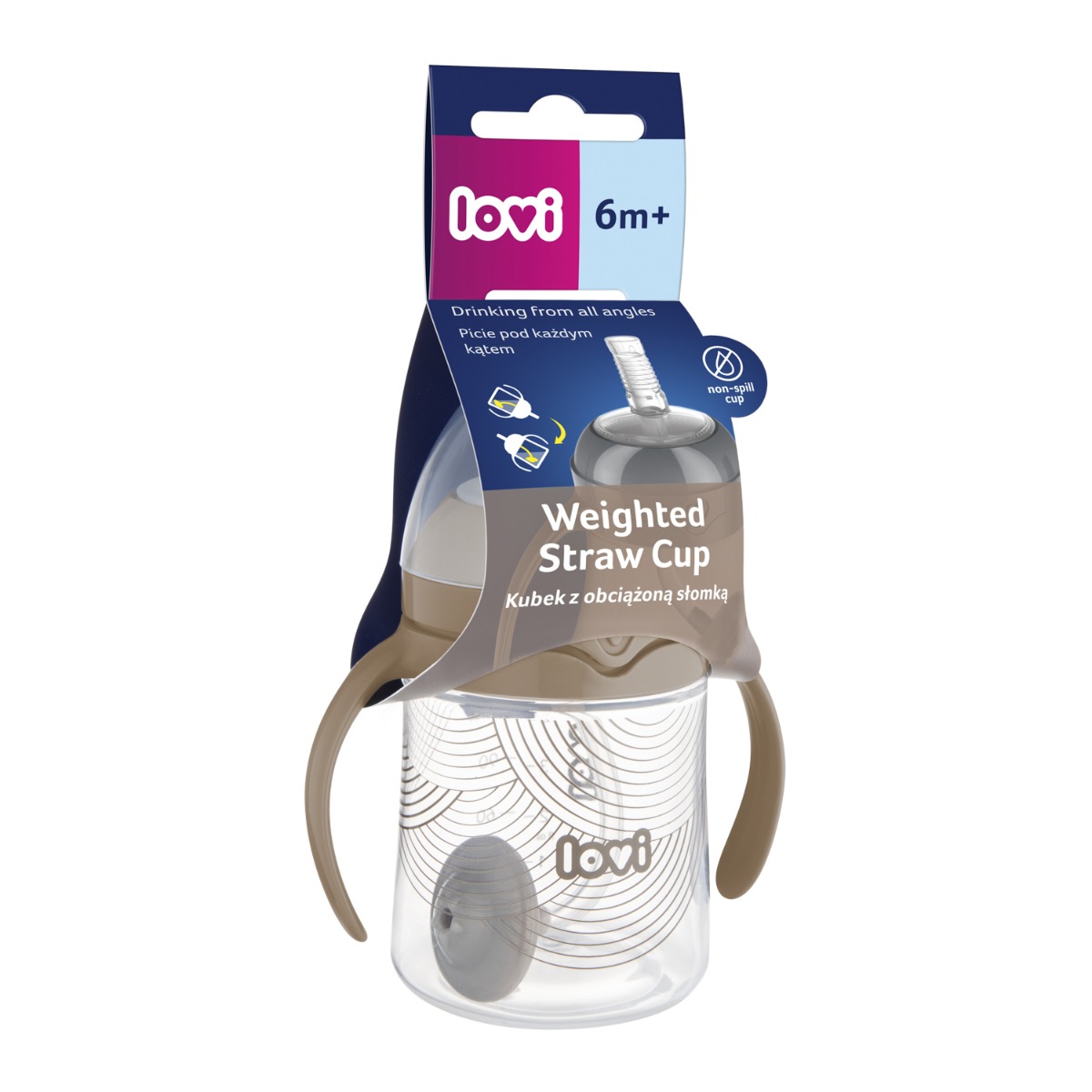 Pierwszy kubek z obciążoną słomką LOVI 150 ml Harmony​