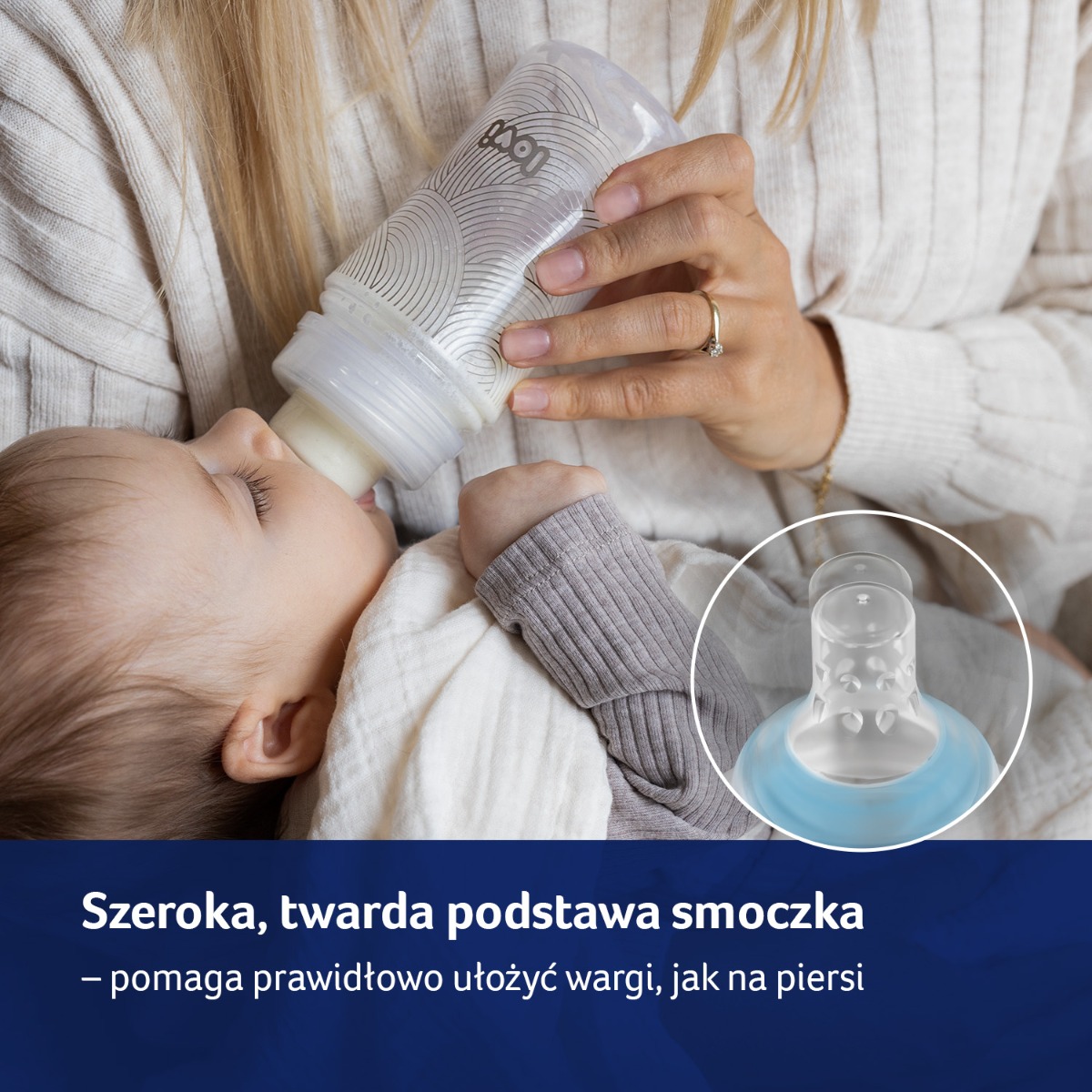 Smoczek dynamiczny do karmienia 3m+ LOVI WOLNY