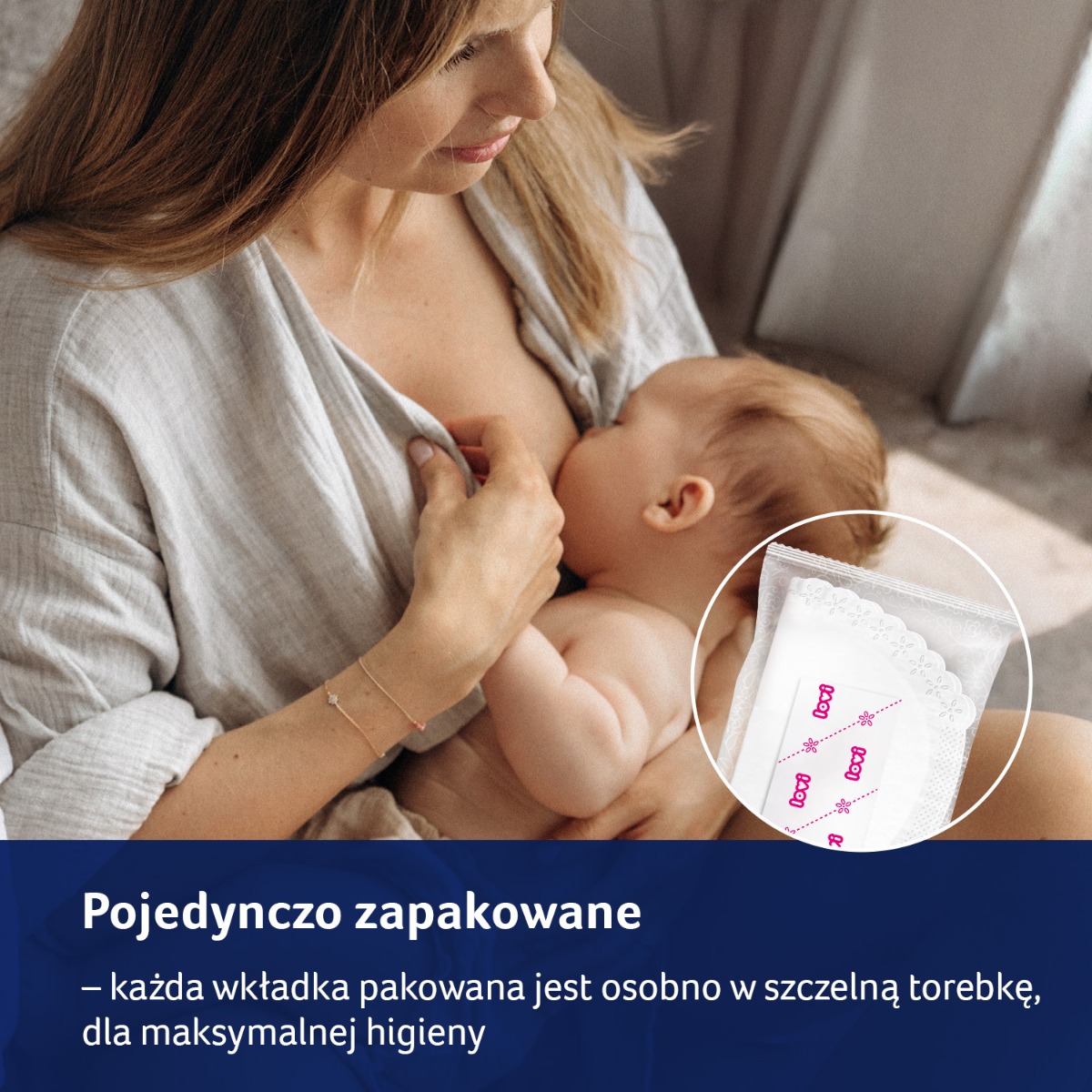 Wkładki laktacyjne antybakteryjne LOVI Discreet Elegance 100 szt. białe 