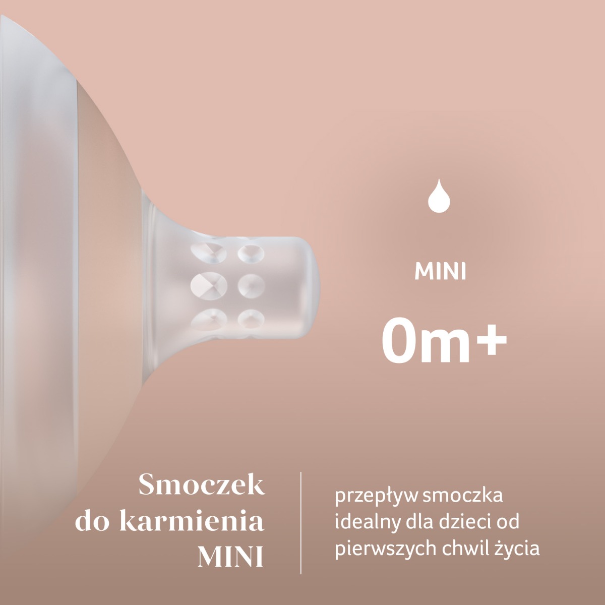 Smoczek dynamiczny do karmienia LOVI Mammafeel 0m+ MINI 1 szt. 
