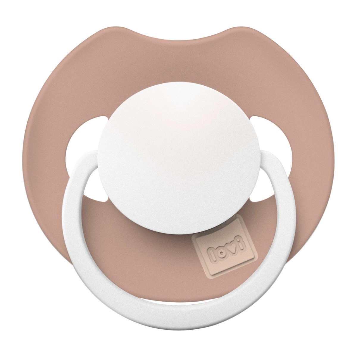Smoczek silikonowy dynamiczny LOVI Prime 6-18m 2 szt Ivory Glow/Blush Glow​