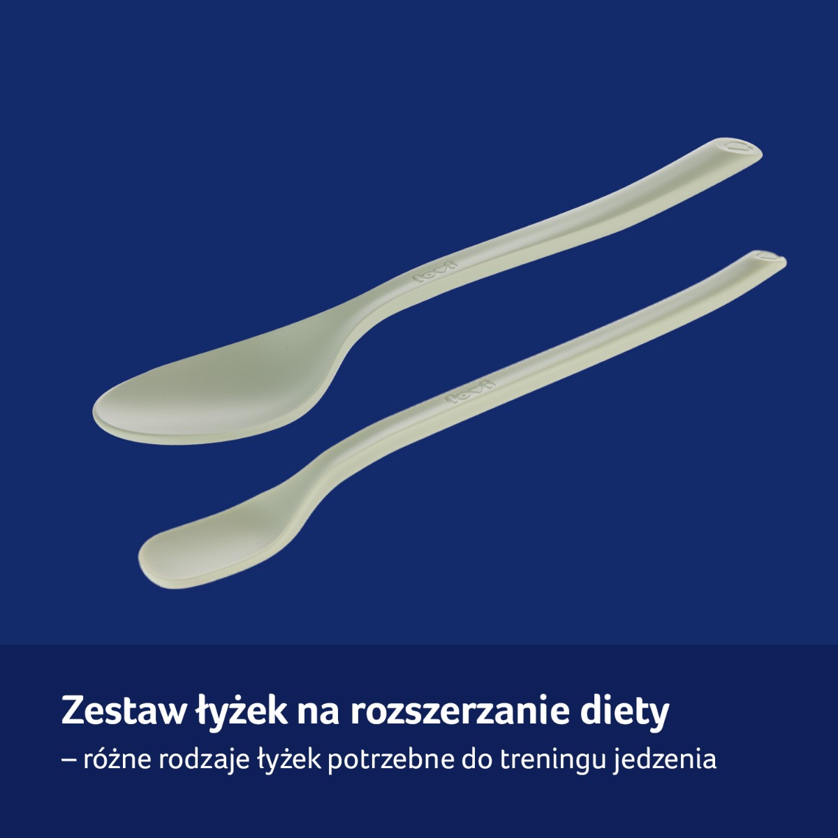 Zestaw Pierwsza łyżeczka i Łyżka stołowa LOVI Pistachio